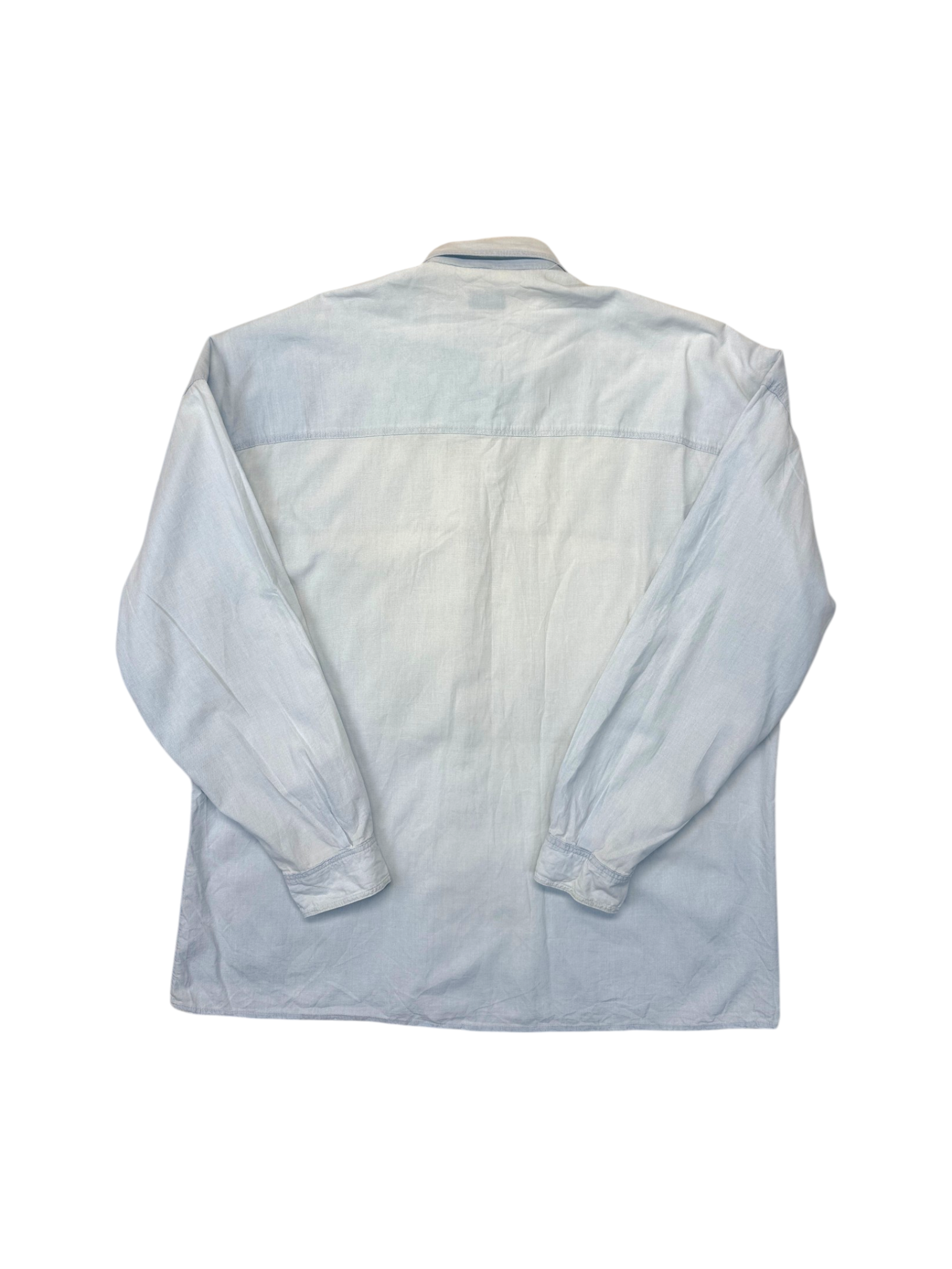 80s Marithe Francois Girbaud x Closed Large Front Pocket Workshirt Blau