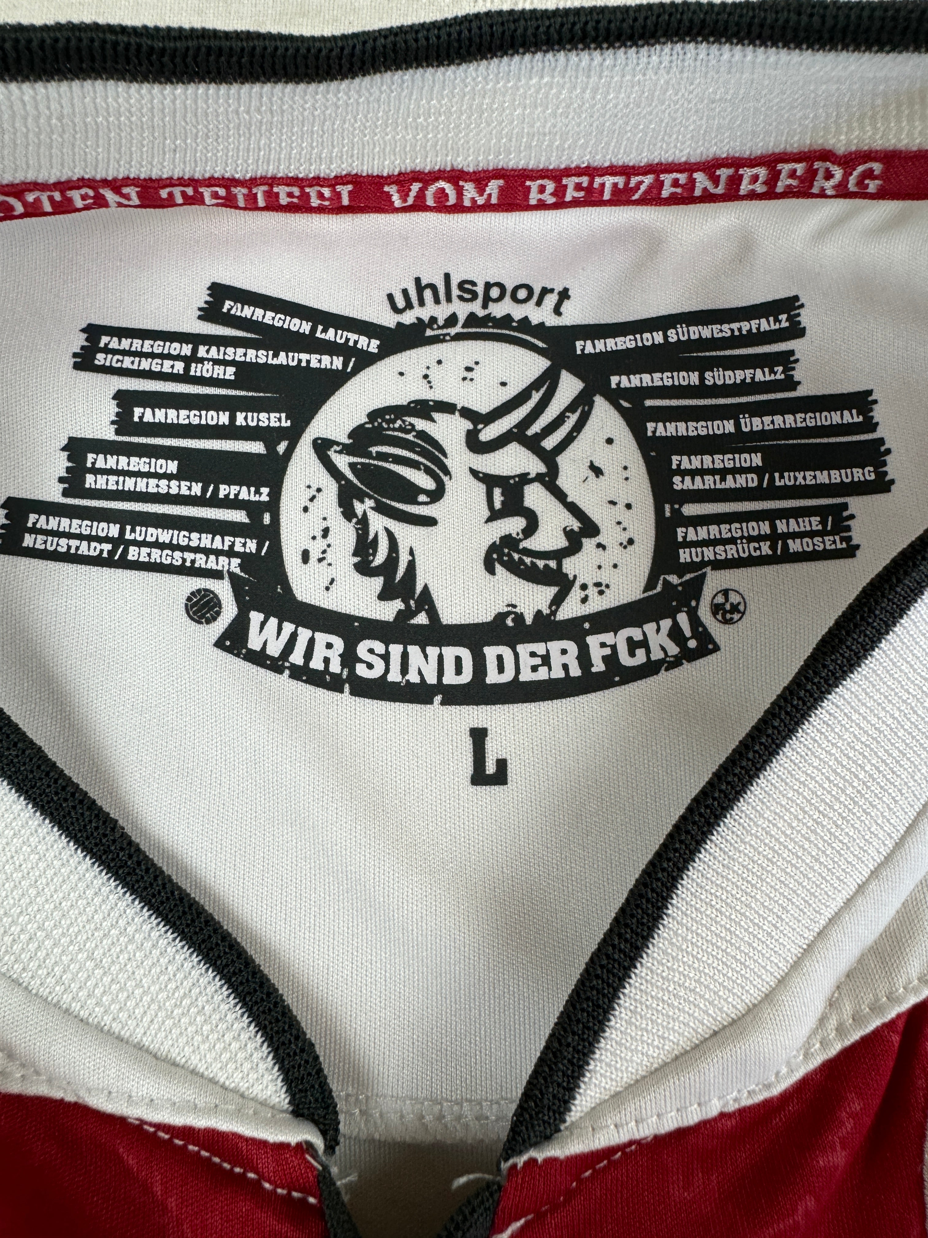 Uhlsport Trikot Kaiserslautern 2013/2014 #19 Gaus Weiß Rot L