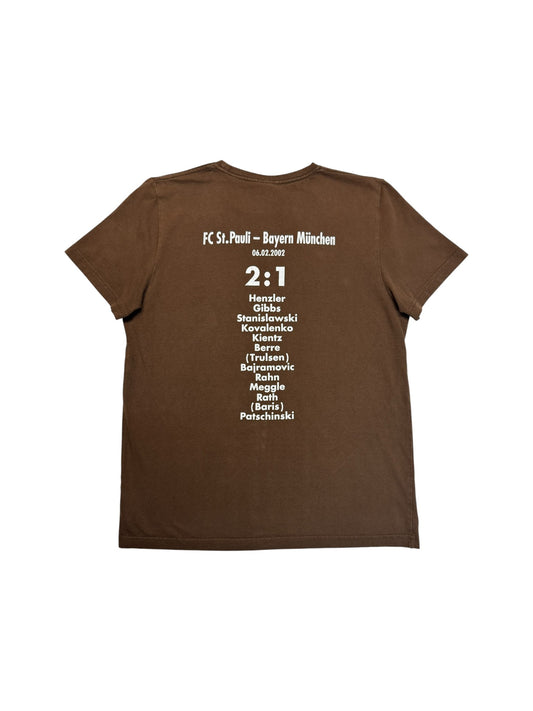 2002 St. Pauli Shirt Pauli vs. Bayern "Weltpokalsiegerbesieger" Braun S