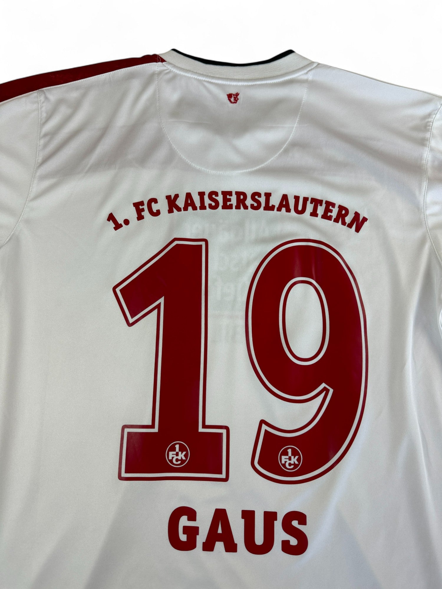 Uhlsport Trikot Kaiserslautern 2013/2014 #19 Gaus Weiß Rot L