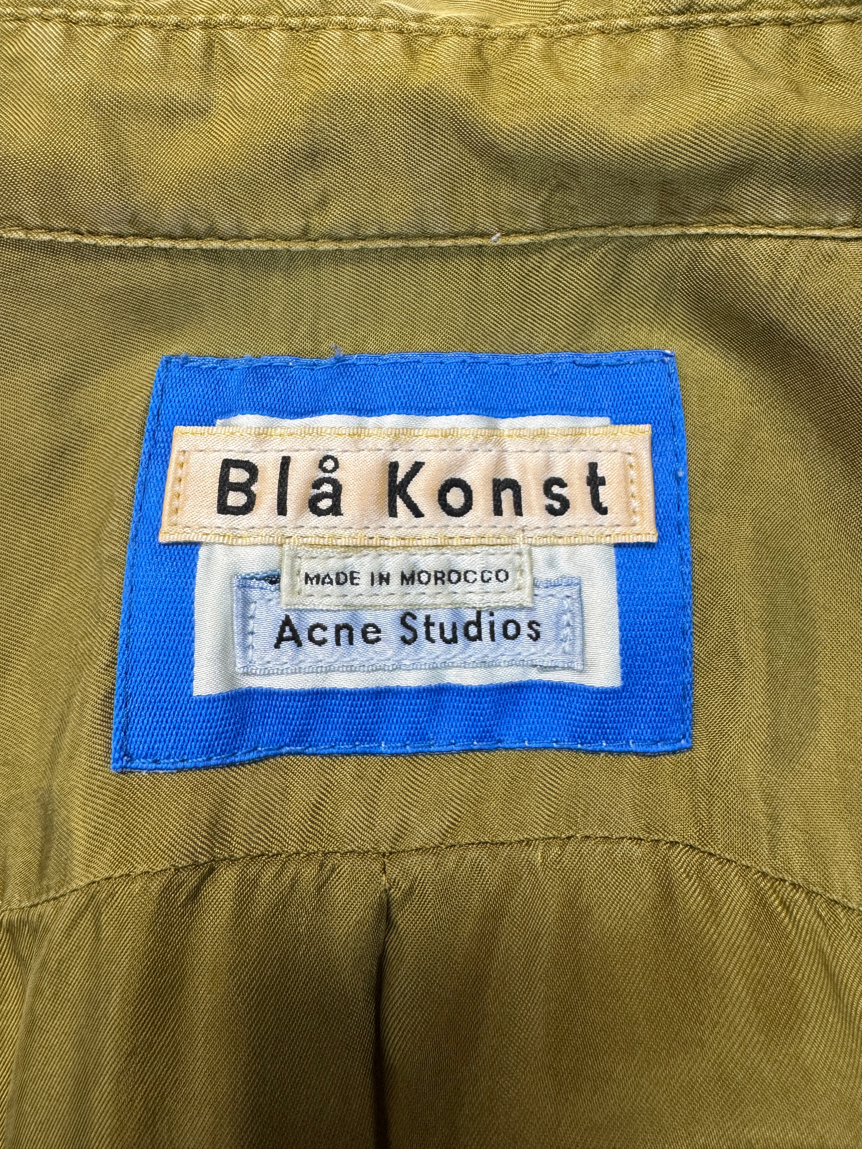 2010s Acne Blå Konst Damen Hemd Cupro