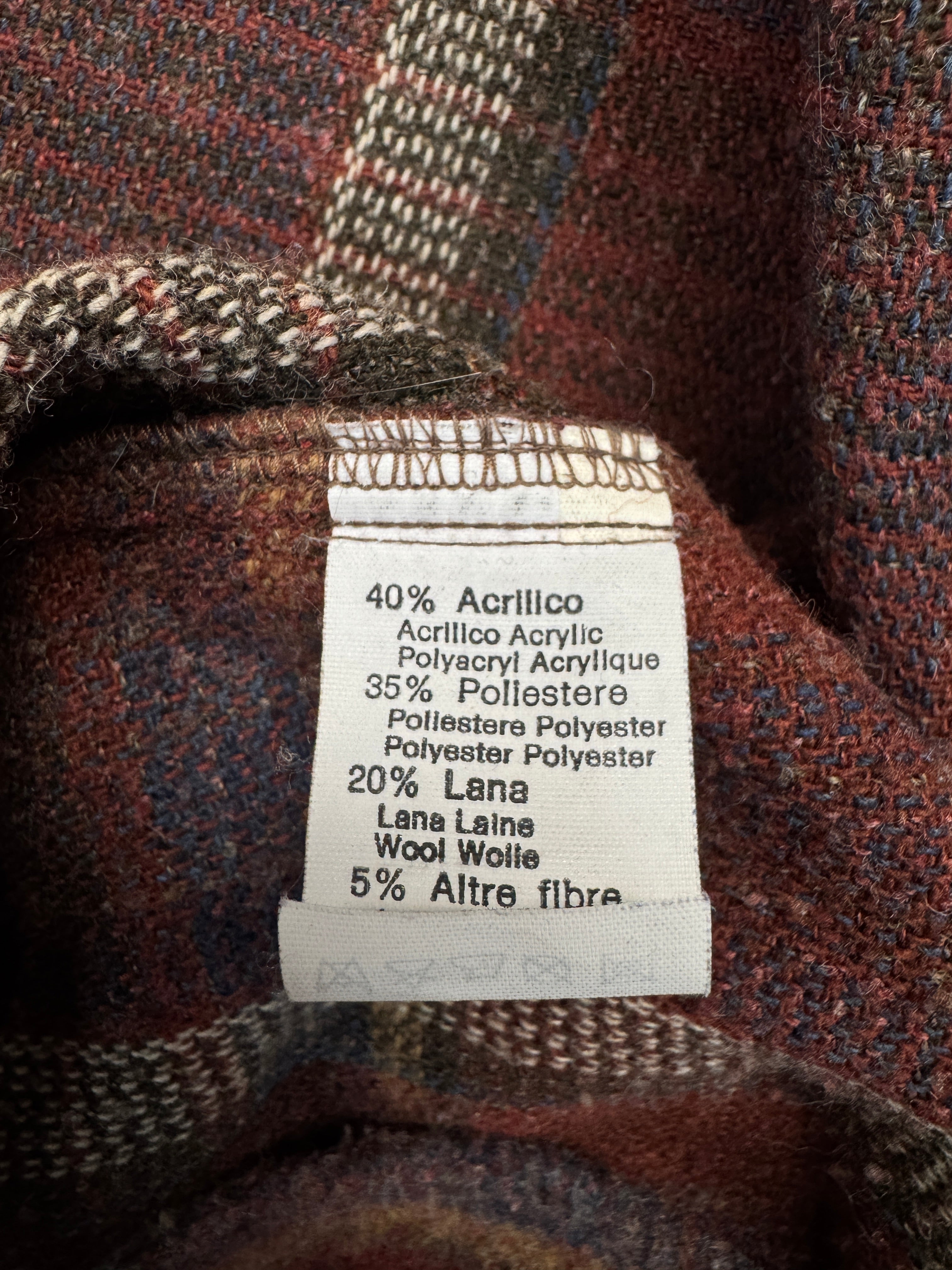 90s Marlboro Wollmix Flanell Overshirt Kariert Rot