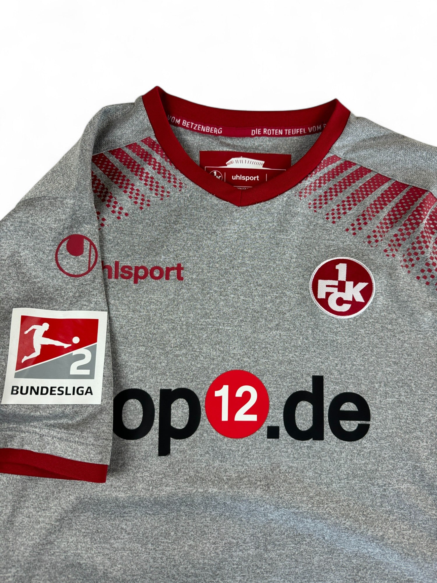Uhlsport Trikot Kaiserslautern 2017/18 Top12.de #3 Abu Hanna Grau L
