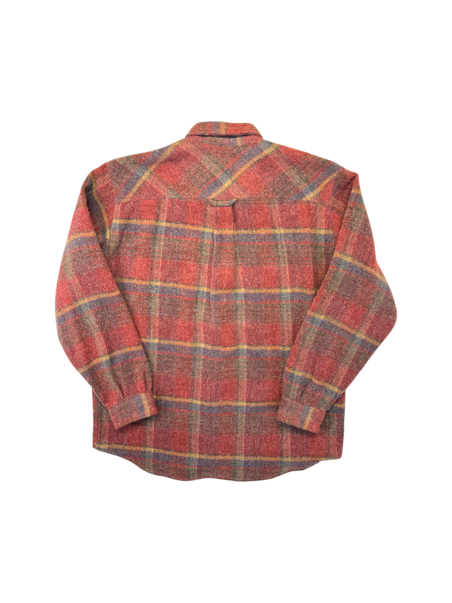 90s Marlboro Wollmix Flanell Overshirt Kariert Rot