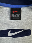 Vintage Nike Ringer Shirt Late 90s Gesticktes Logo Grau L
