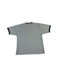 Vintage Nike Ringer Shirt Late 90s Gesticktes Logo Grau L