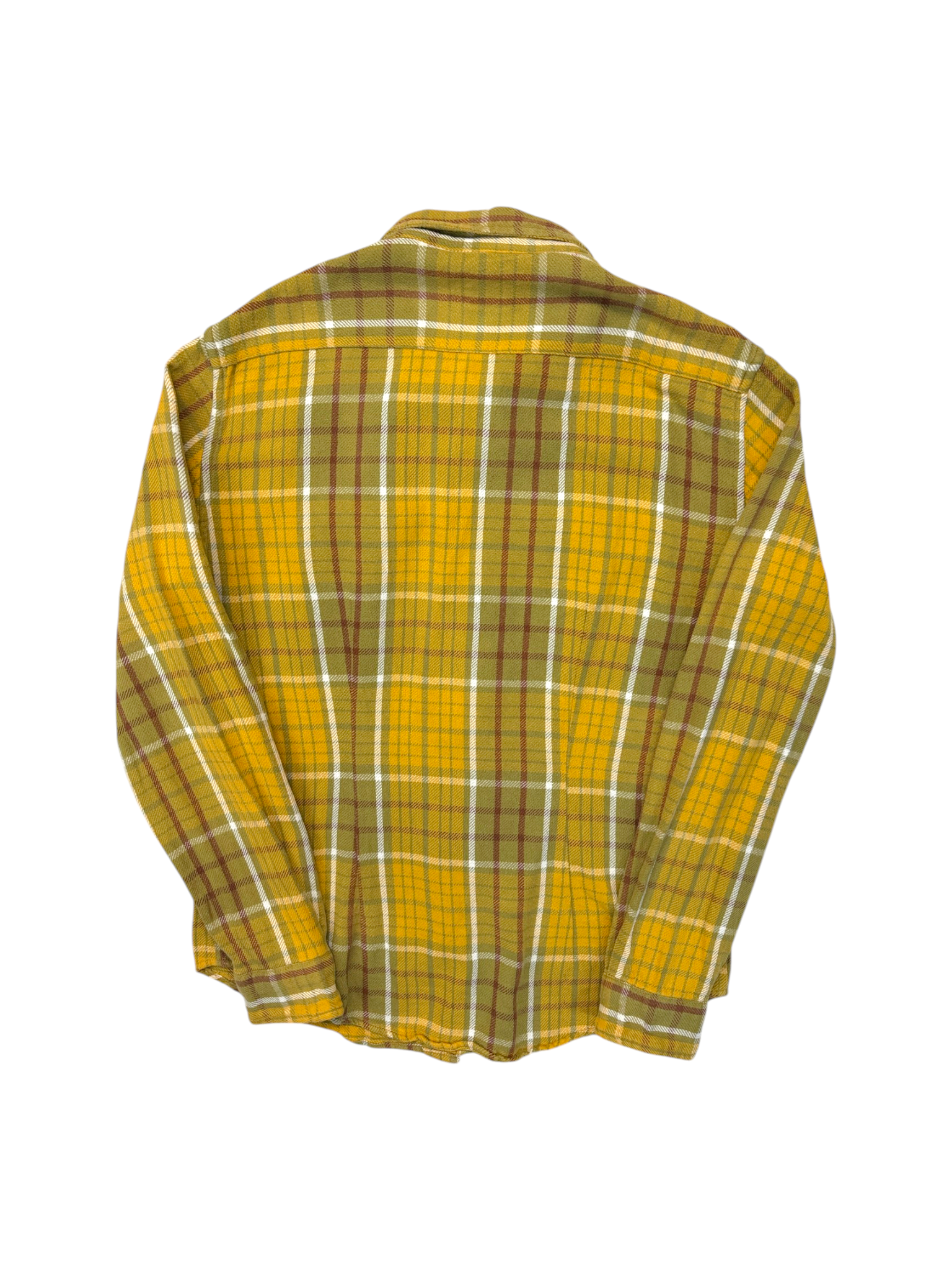 80s Levis Western Wear Flanell Hemd Kariert Gelb Grün