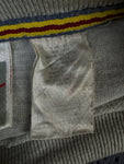 Vintage Nike Mesh-Shirt 90s 3/4 Ärmel Spellout Made In Portugal Grau Lila/Blau M-L