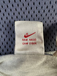 Vintage Nike Mesh-Shirt 90s 3/4 Ärmel Spellout Made In Portugal Grau Lila/Blau M-L