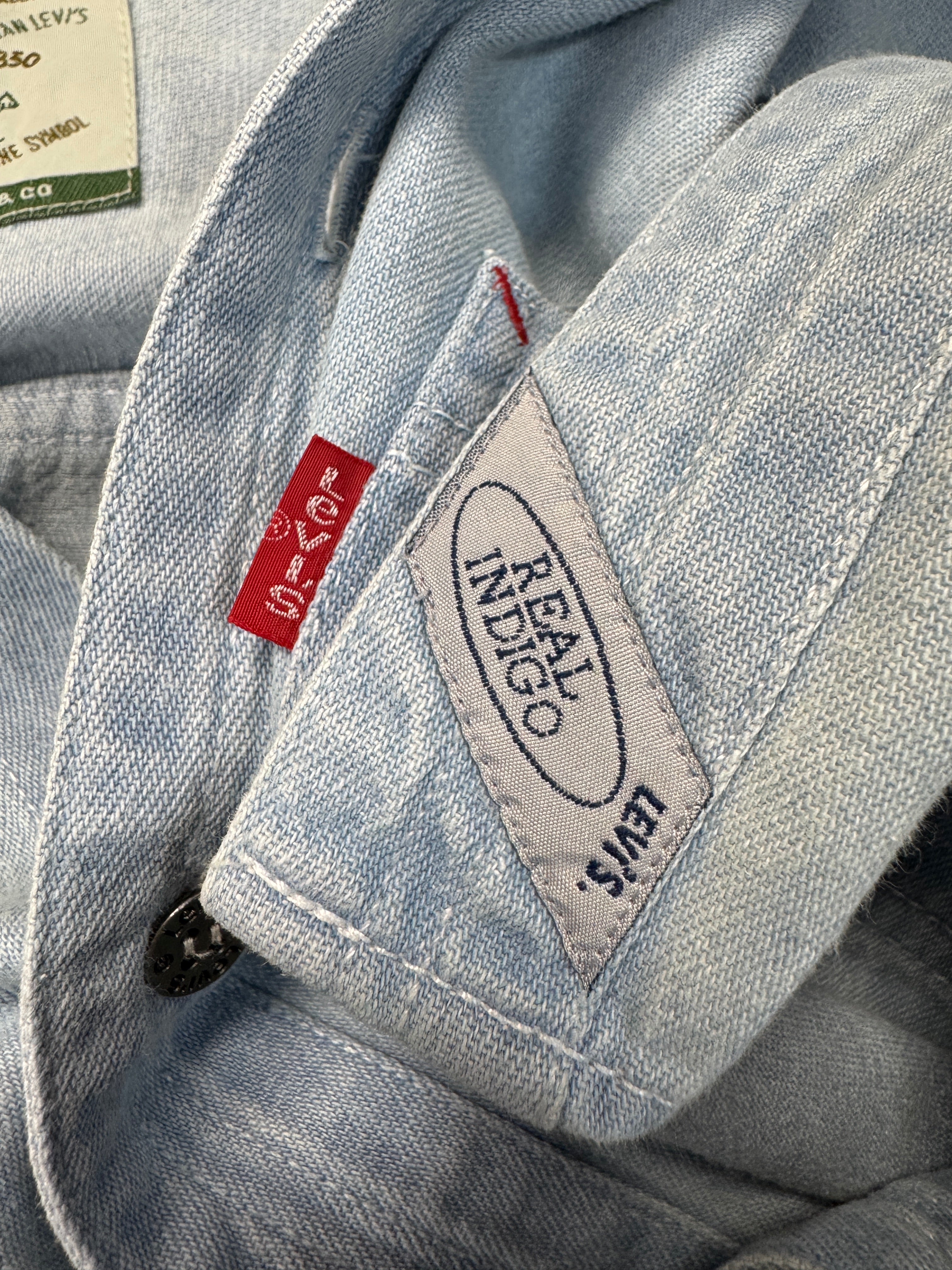 1992 Levis Jeanshemd Blau