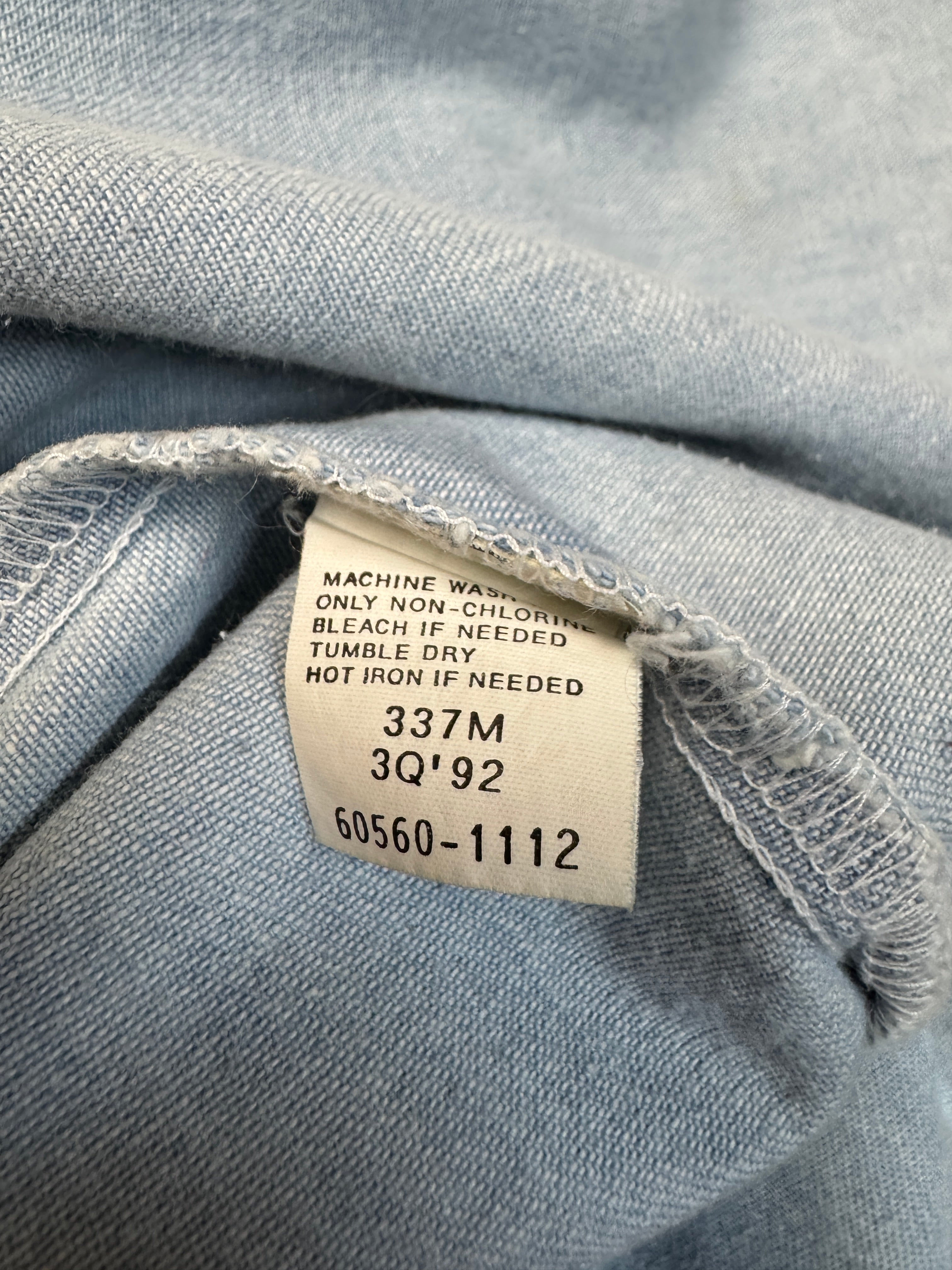1992 Levis Jeanshemd Blau