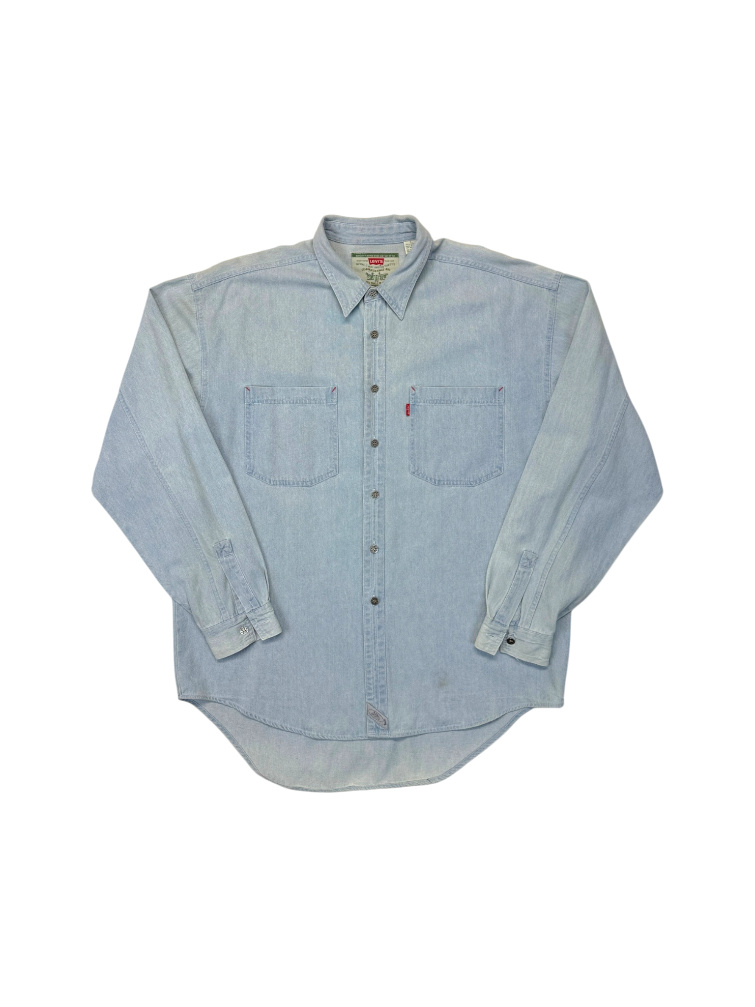 1992 Levis Jeanshemd Blau
