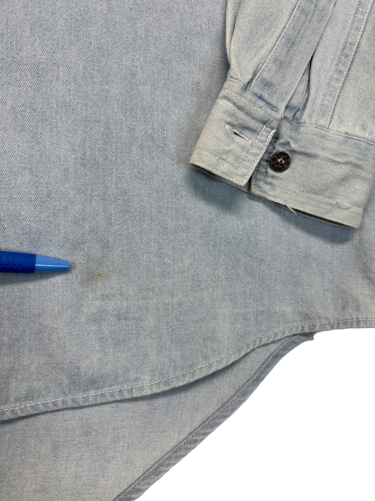 1992 Levis Jeanshemd Blau