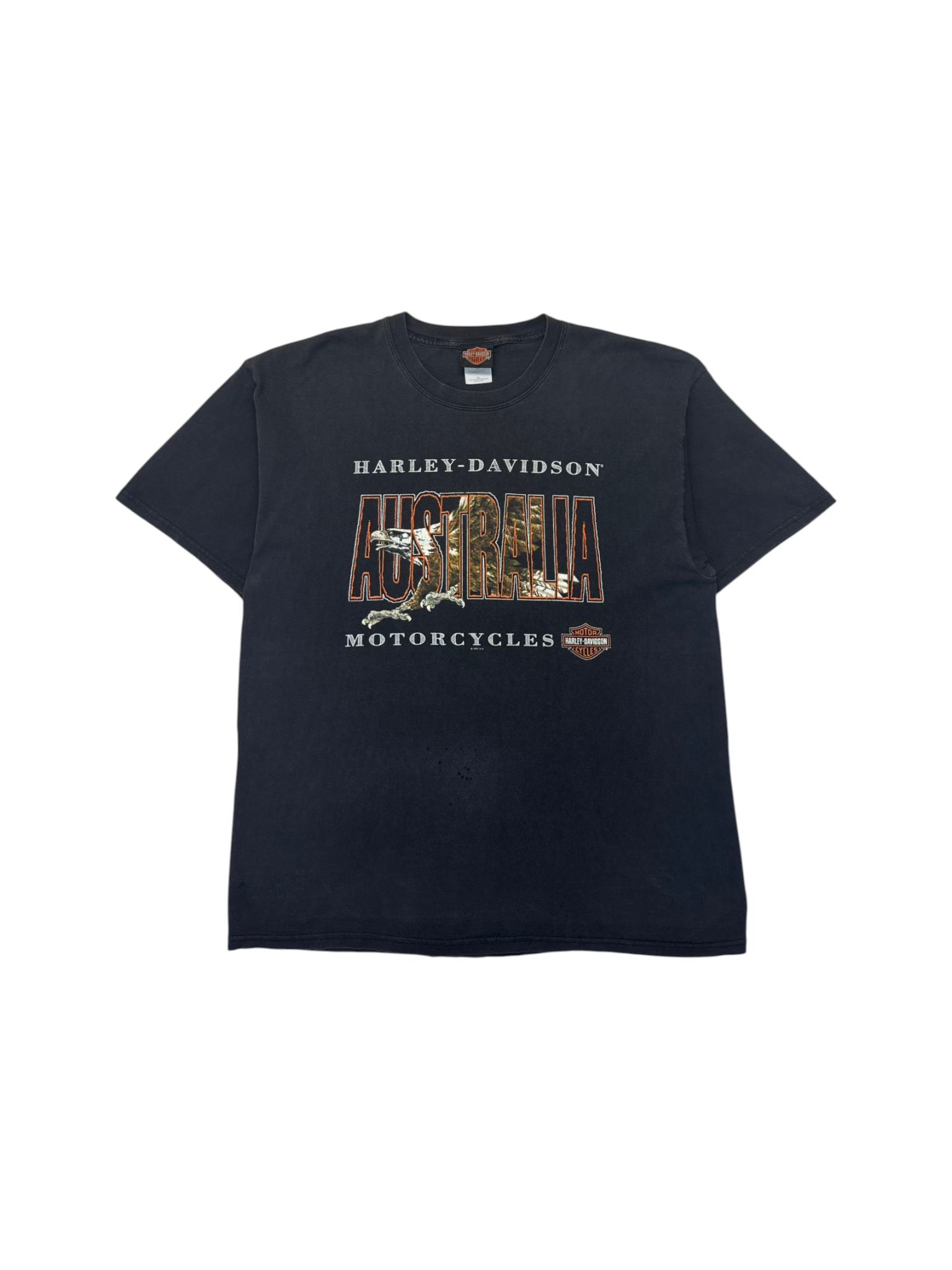 1997 Harley Davidson Shirt Australia Robbo's Schwarz