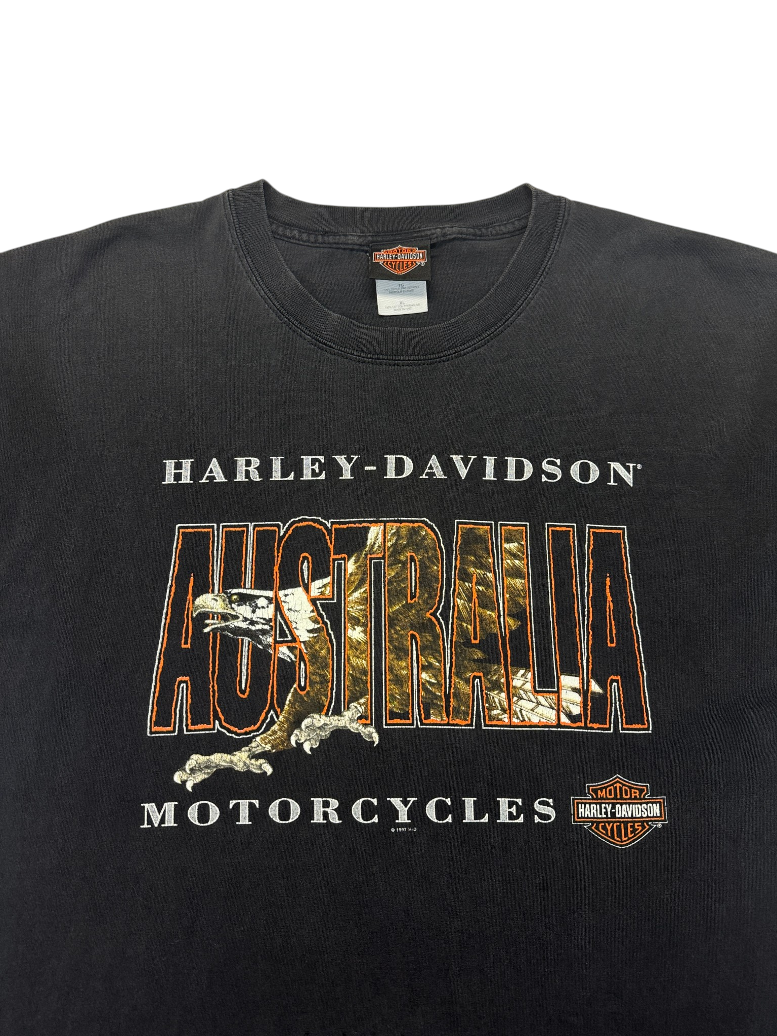 1997 Harley Davidson Shirt Australia Robbo's Schwarz