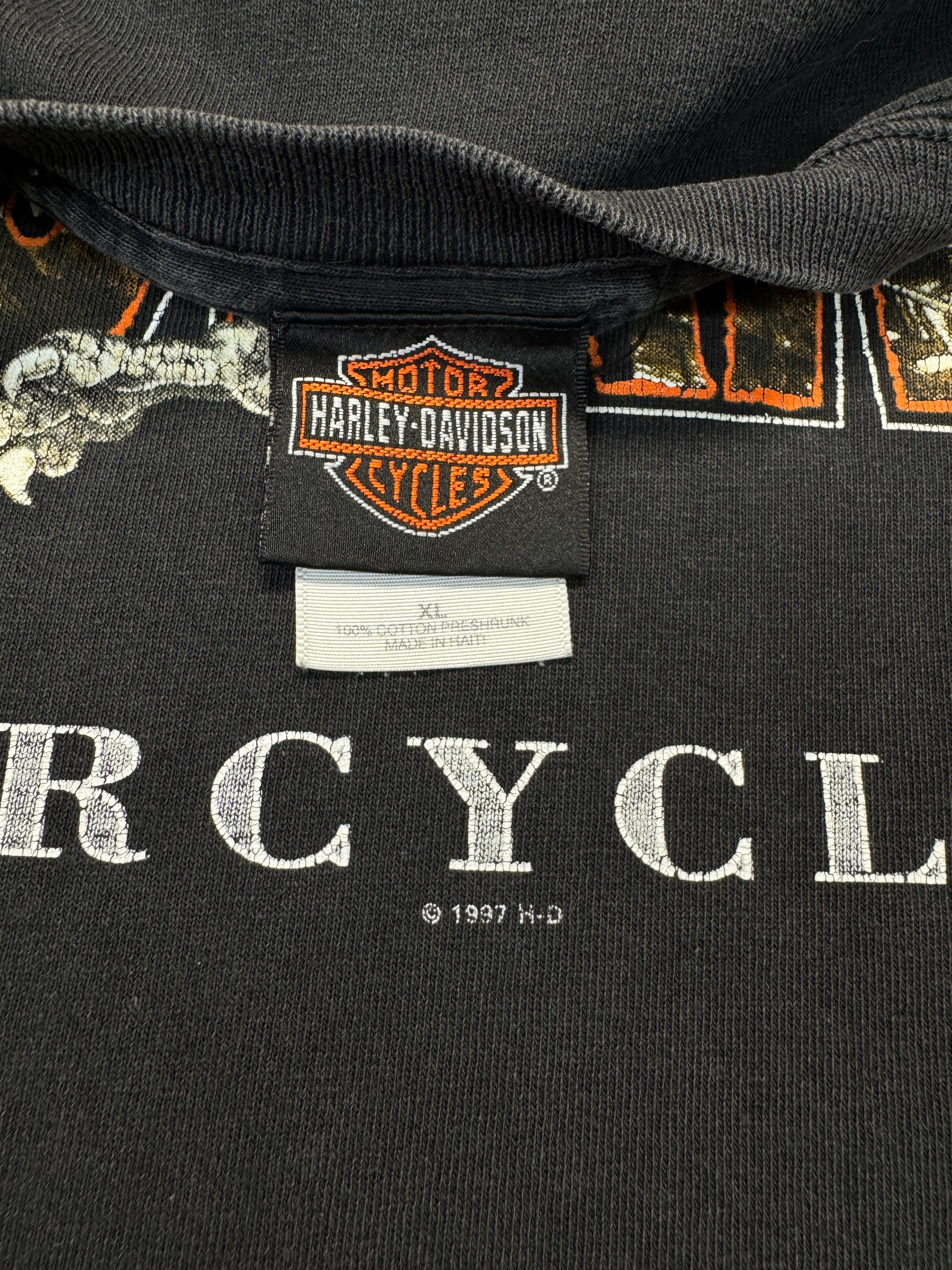 1997 Harley Davidson Shirt Australia Robbo's Schwarz