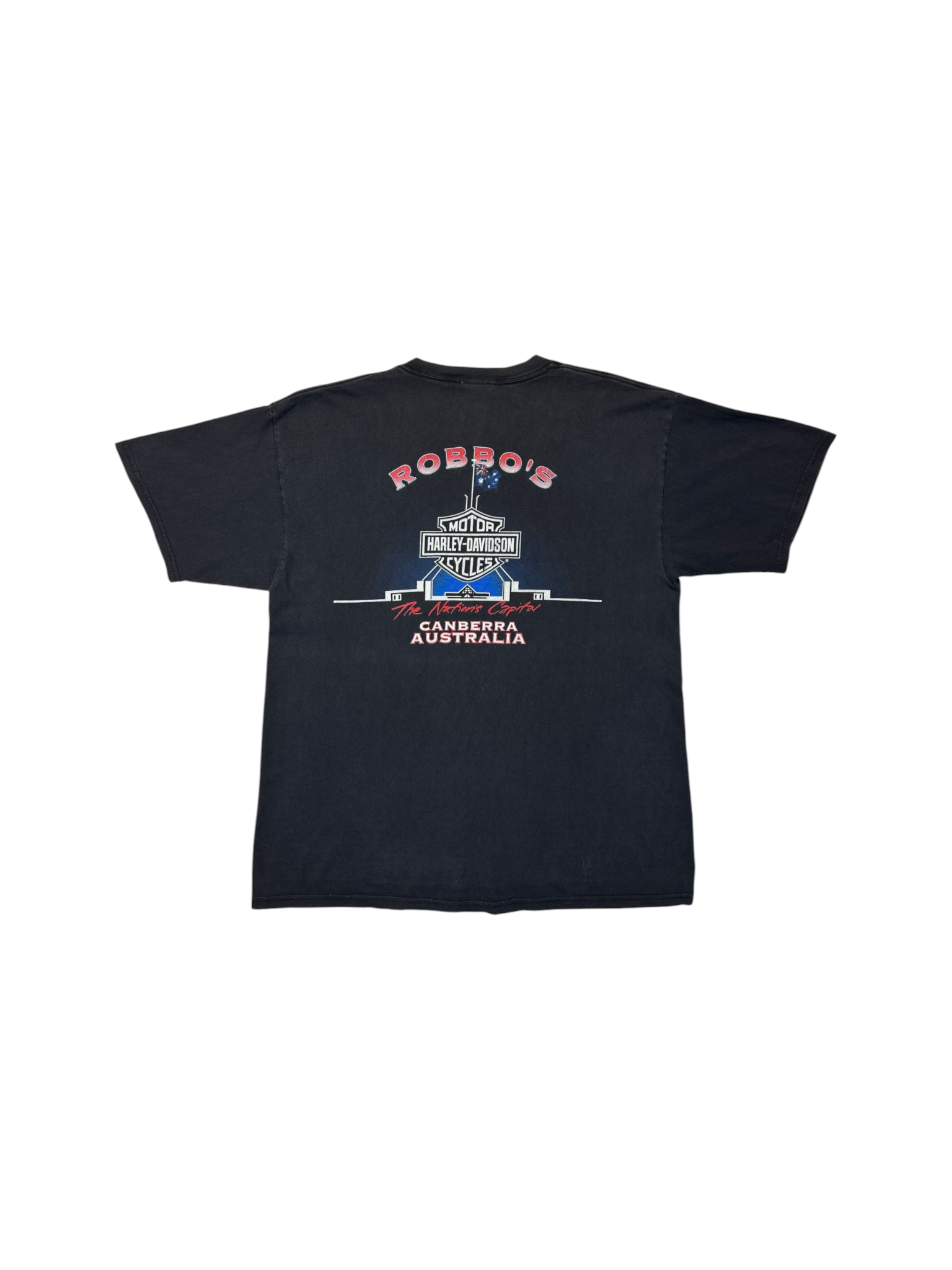 1997 Harley Davidson Shirt Australia Robbo's Schwarz