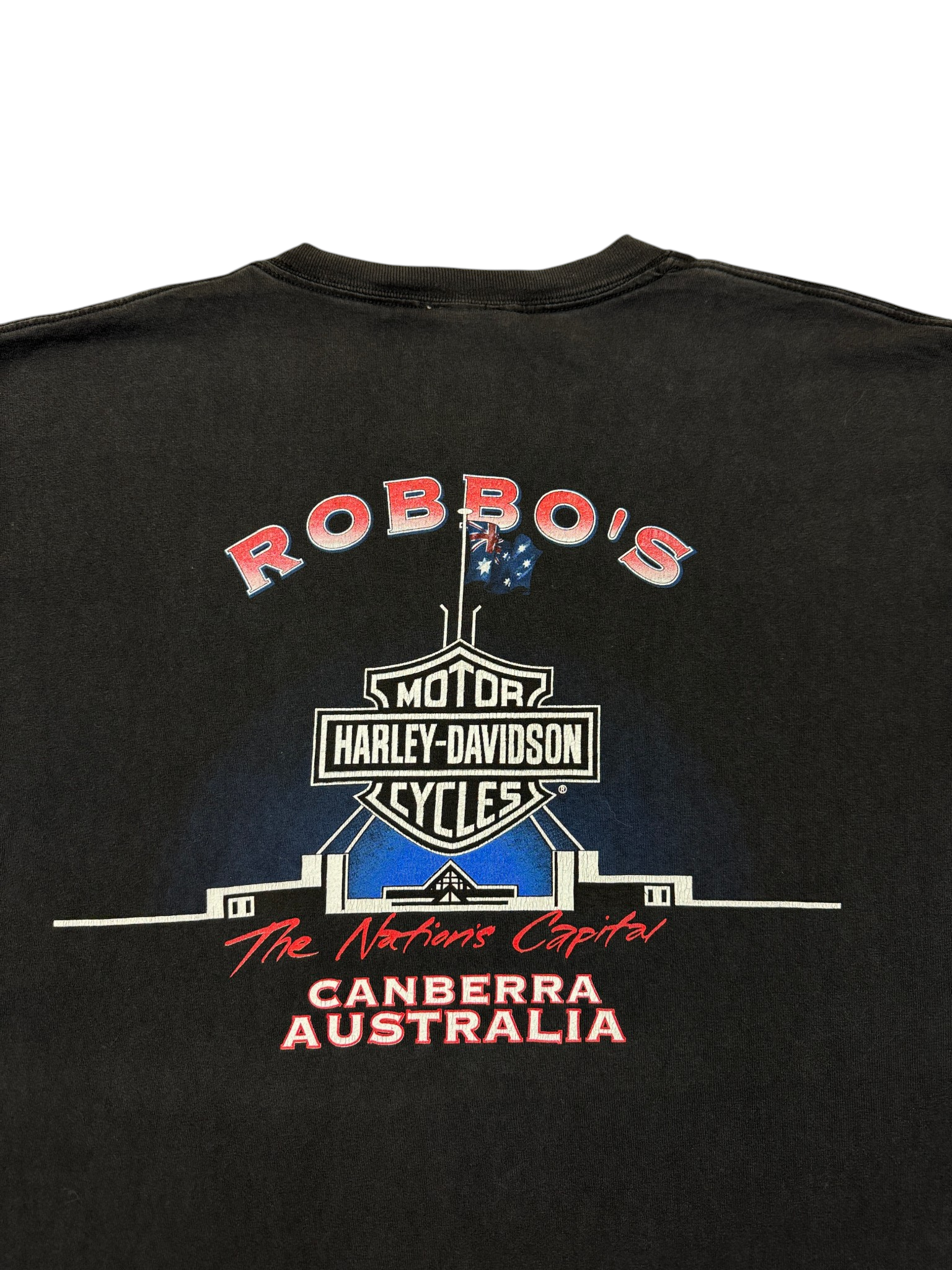 1997 Harley Davidson Shirt Australia Robbo's Schwarz