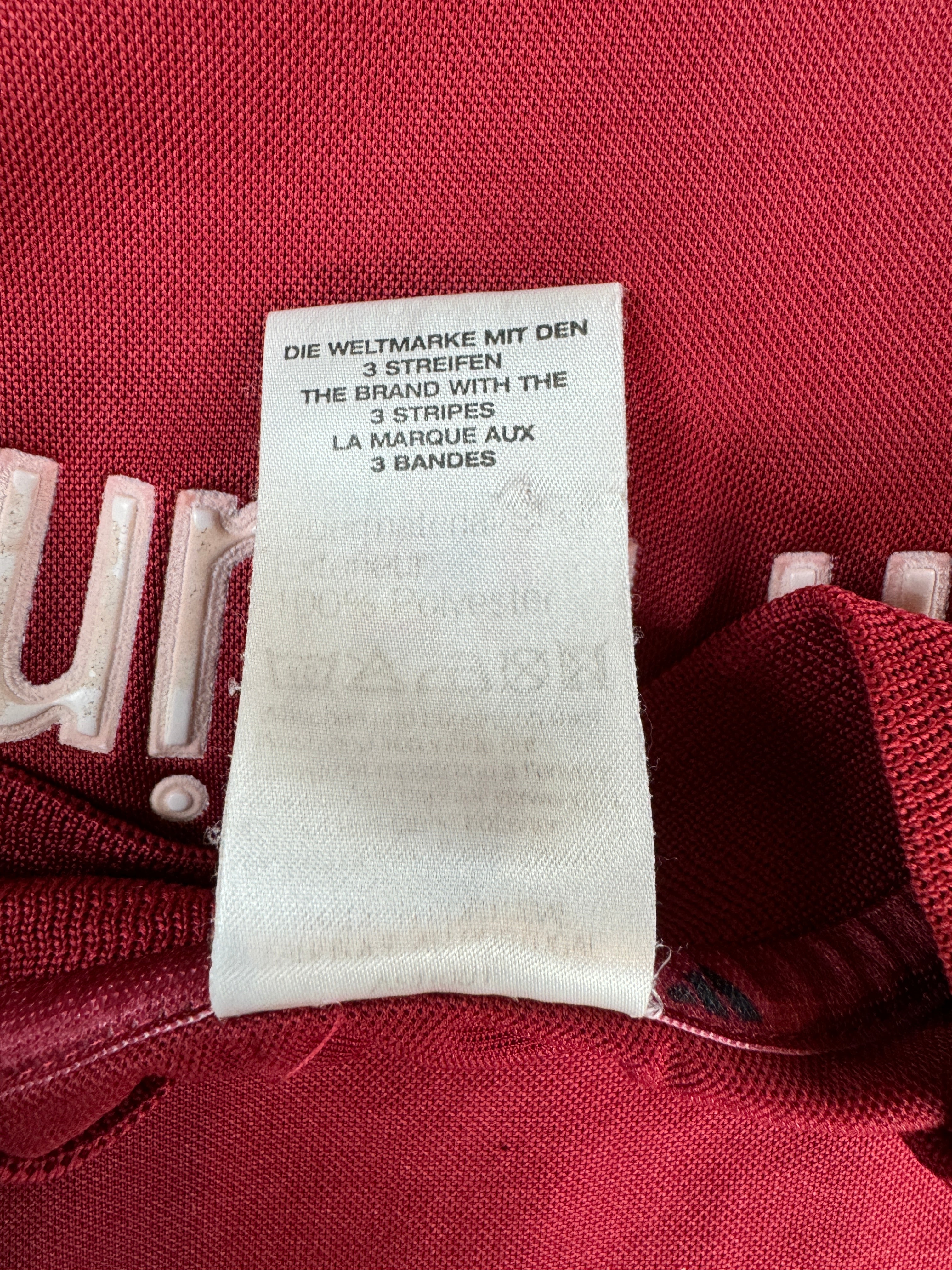 Adidas Trikot FC Bayern 2001/02 Opel Made In Portugal Dunkelrot Kinder 164