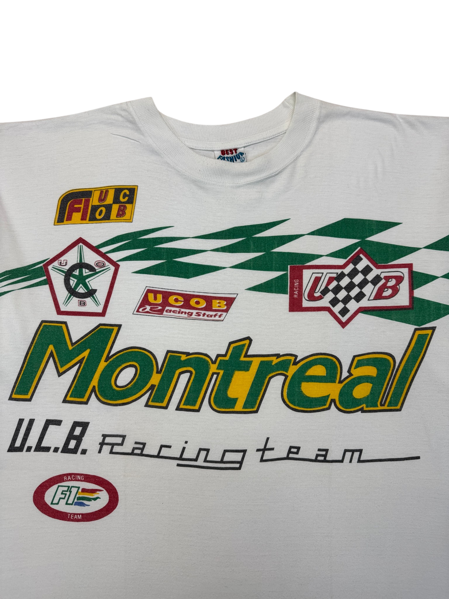 90s F1 Racing Shirt Montreal Weiß