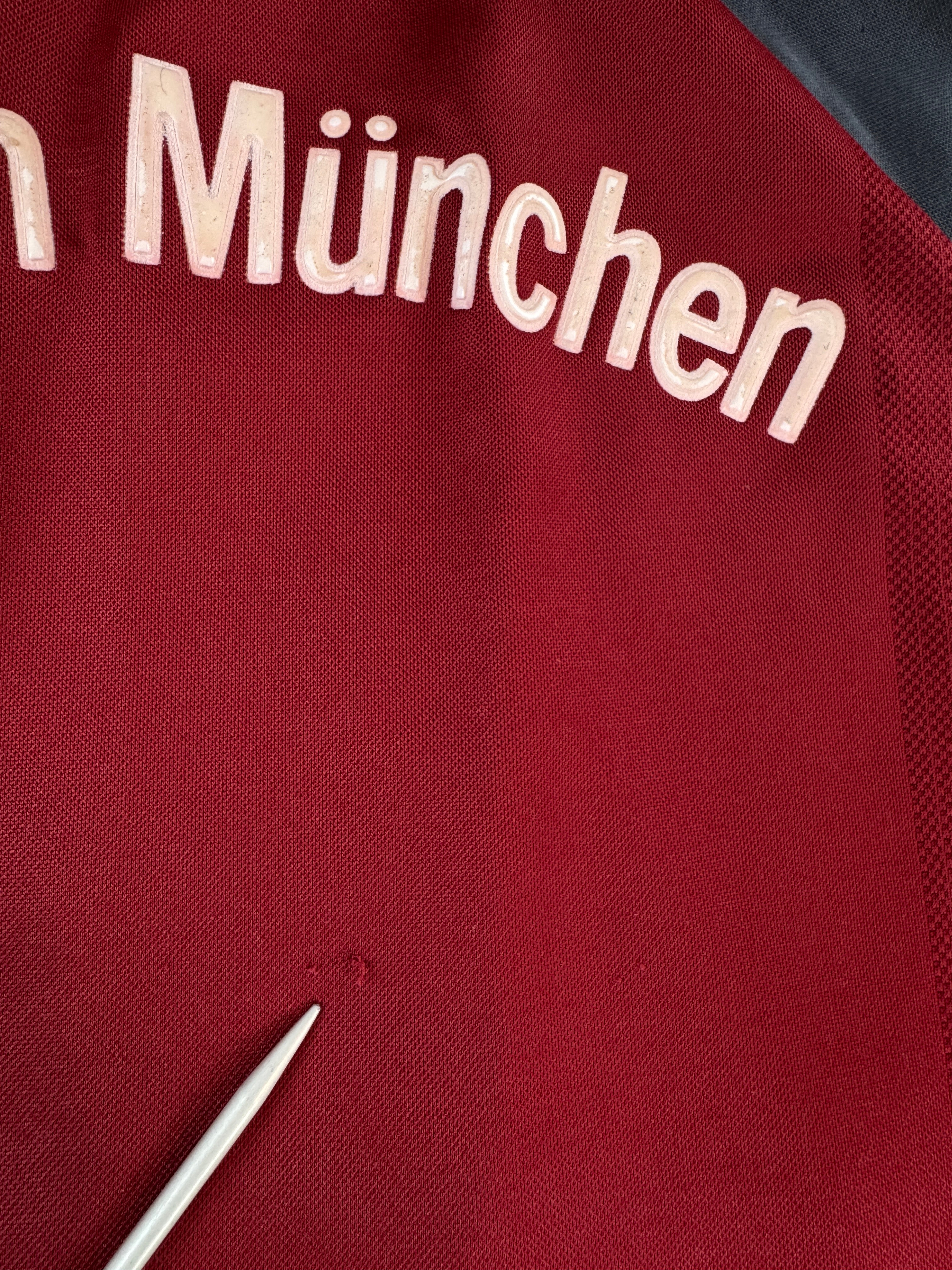 Adidas Trikot FC Bayern 2001/02 Opel Made In Portugal Dunkelrot Kinder 164