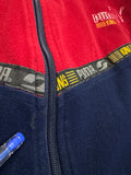 90s Puma King Sportjacke Federacion Catalana de Futbol Rot Dunkelblau L