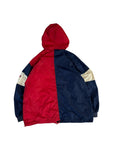 Vintage Nike Sportjacke 90s "Blue Ribbon Sports Oregon" Mit Kapuze Dunkelblau Rot M