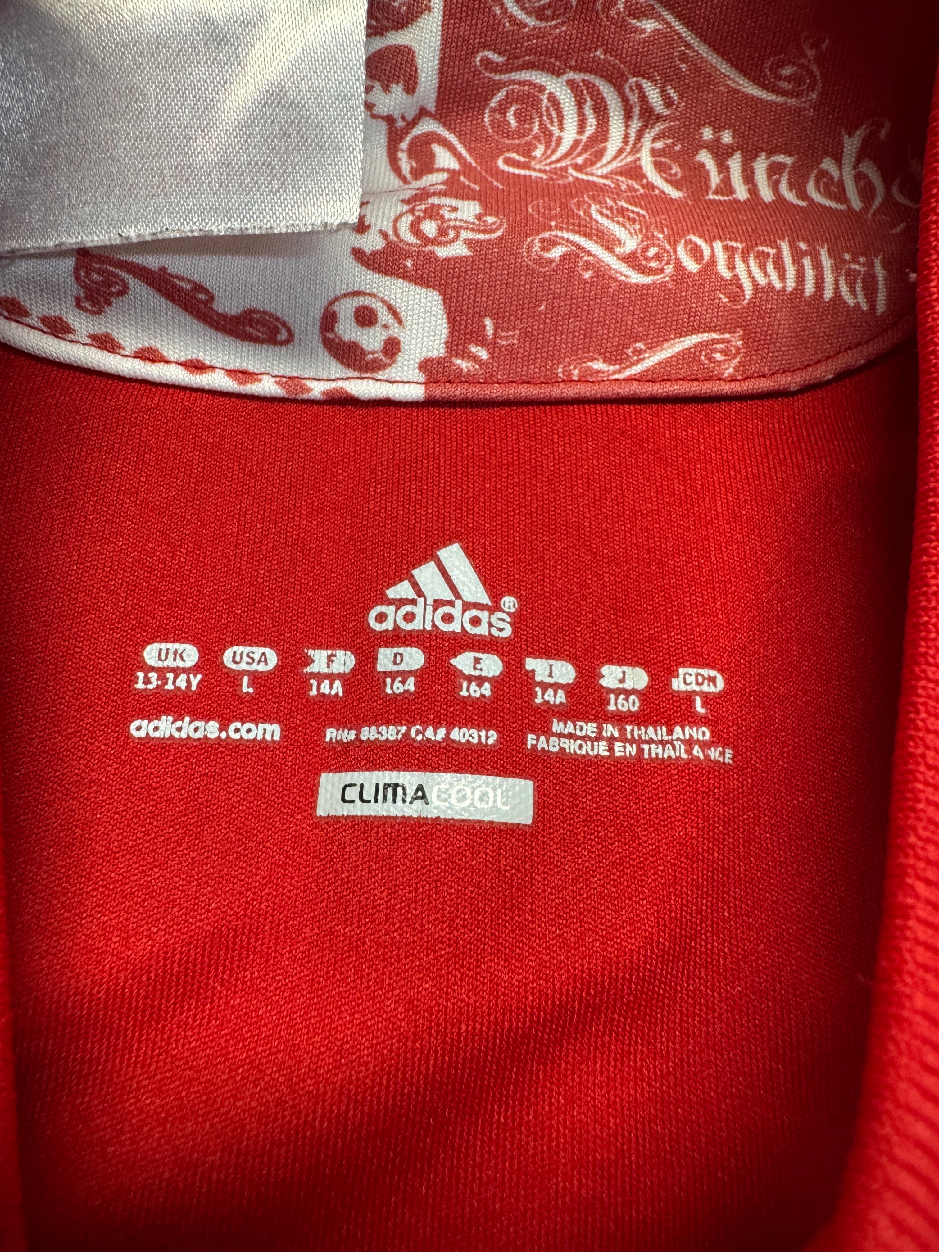 2010/11 Adidas Trikot FC Bayern München #Robben Rot Weiß Kinder 164