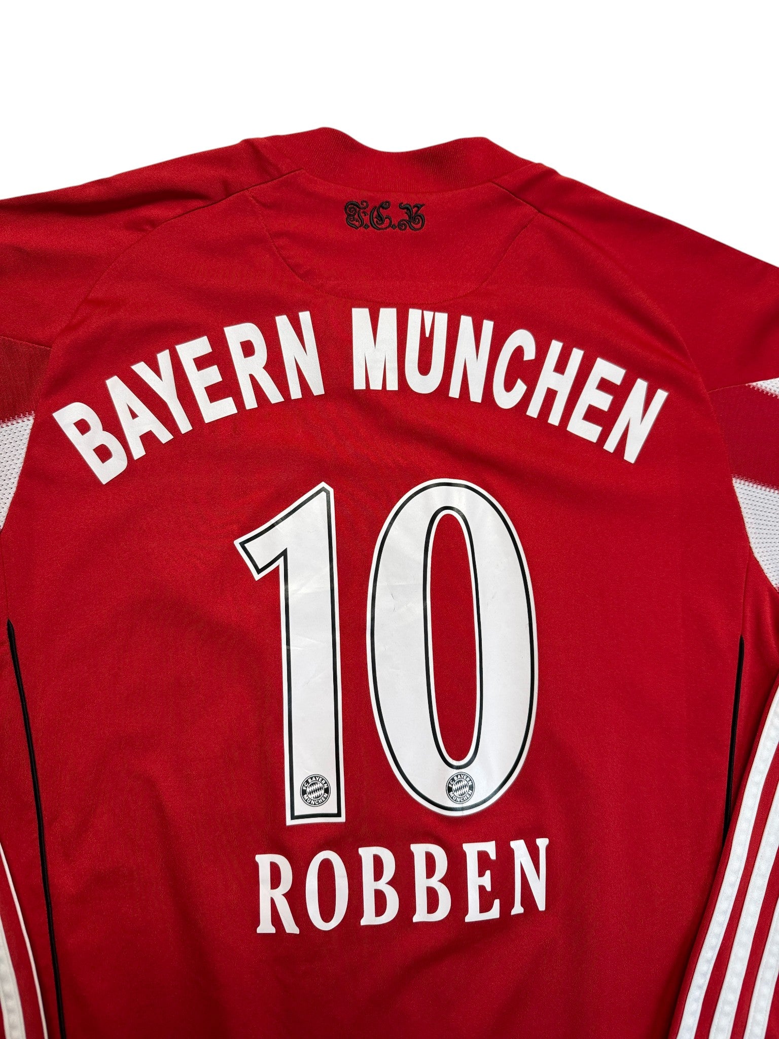 2010/11 Adidas Trikot FC Bayern München #Robben Rot Weiß Kinder 164