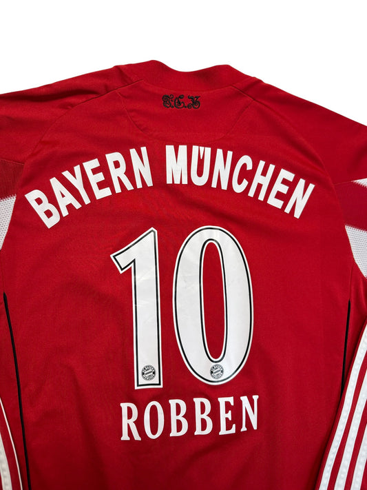 2010/11 Adidas Trikot FC Bayern München #Robben Rot Weiß Kinder 164