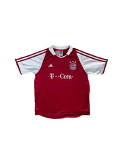 Adidas Trikot FC Bayern 2004/05 T-Com Rot Kinder 140