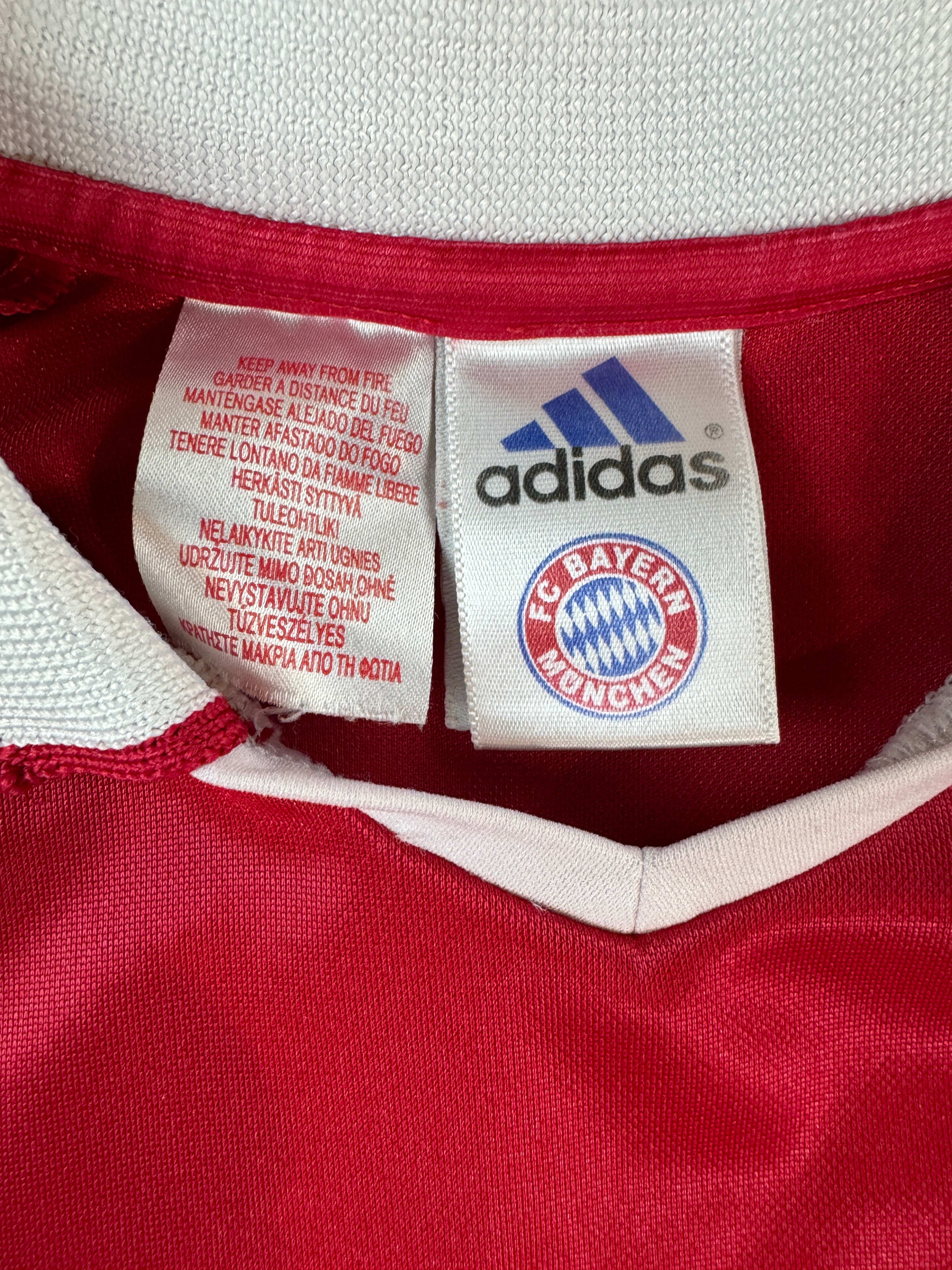 Adidas Trikot FC Bayern 2004/05 T-Com Rot Kinder 140