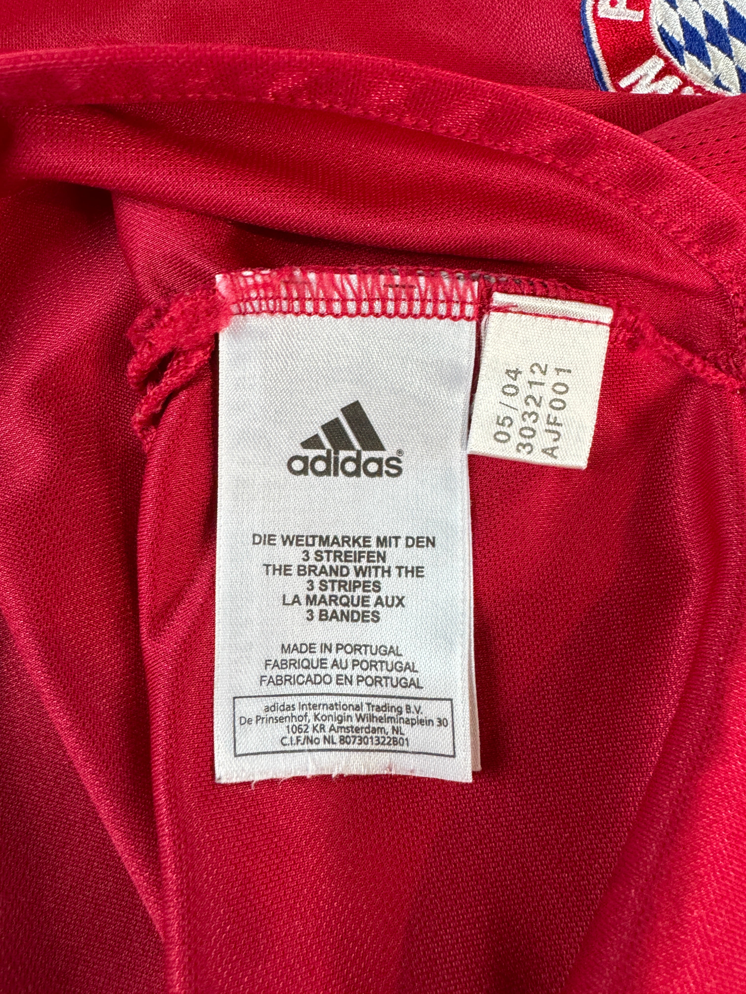 Adidas Trikot FC Bayern 2004/05 T-Com Rot Kinder 140