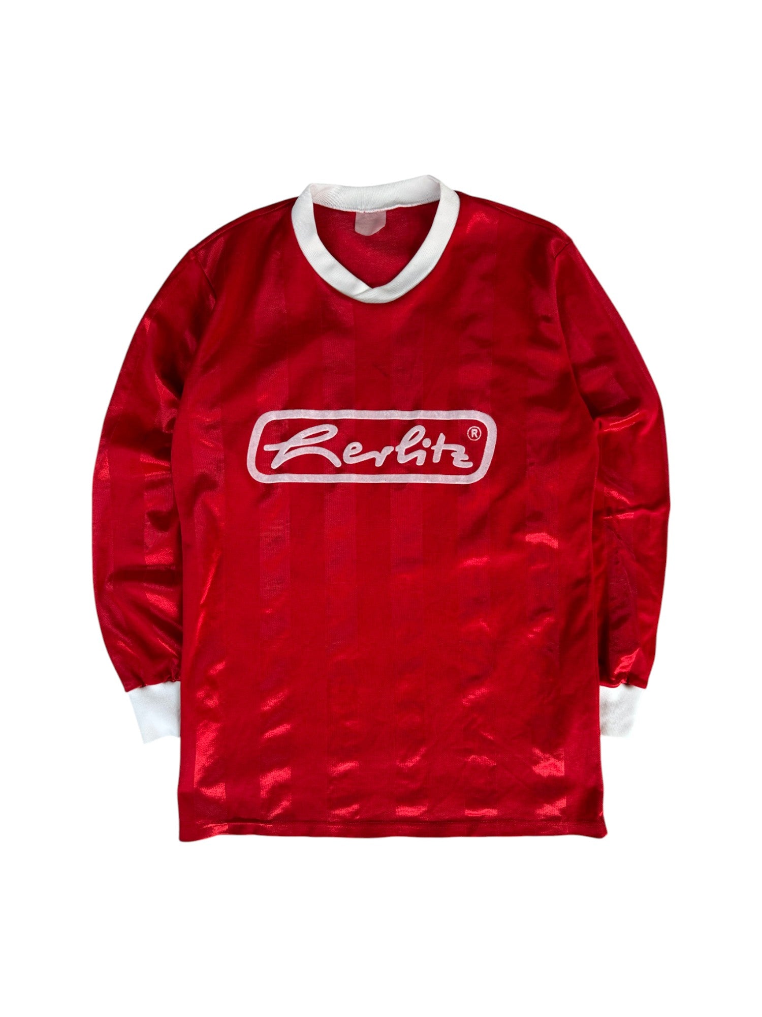 Vintage Trikot Langarm "Herbstmeister 1990" Herlitz Rot M-L