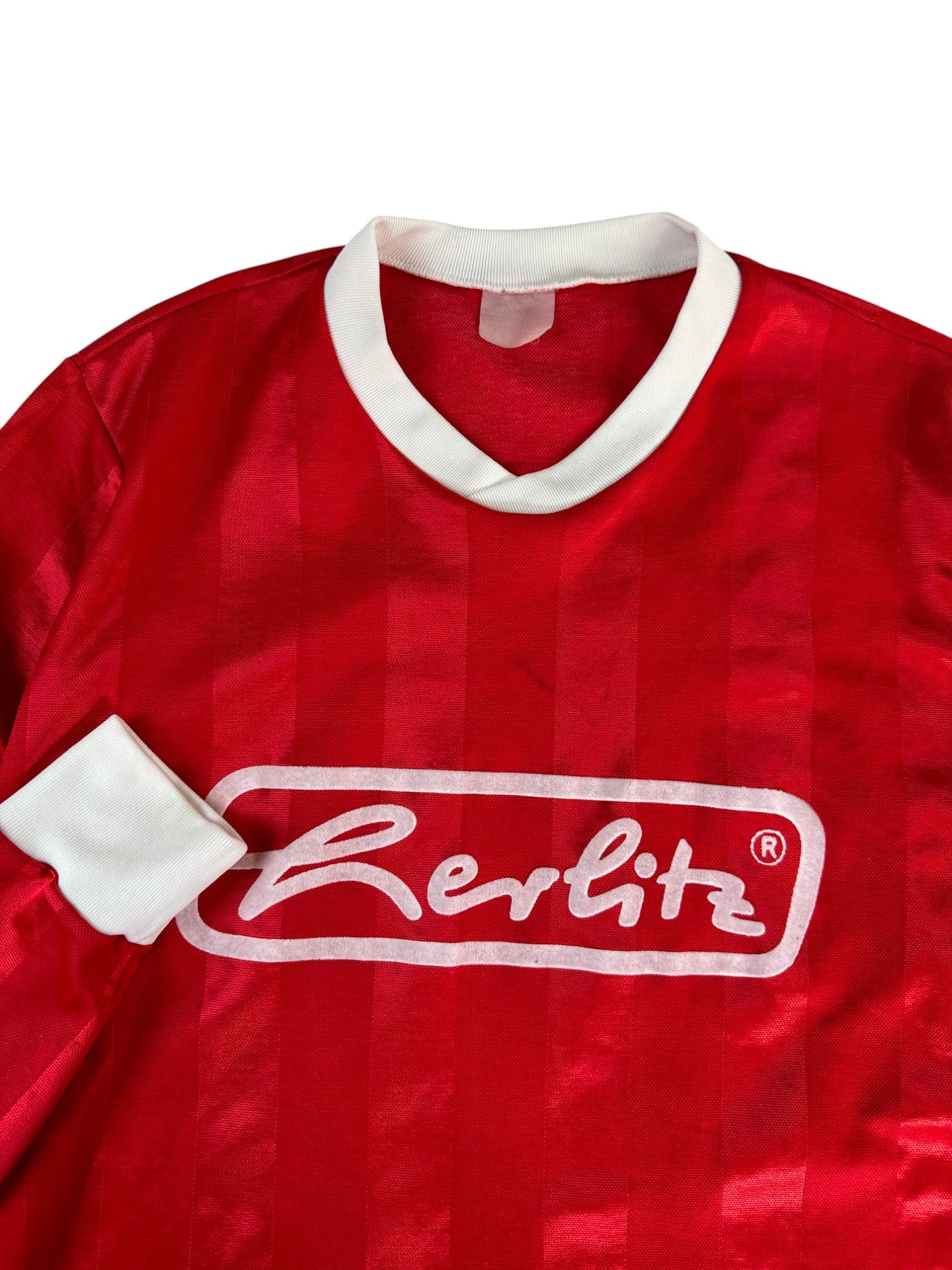 Vintage Trikot Langarm "Herbstmeister 1990" Herlitz Rot M-L