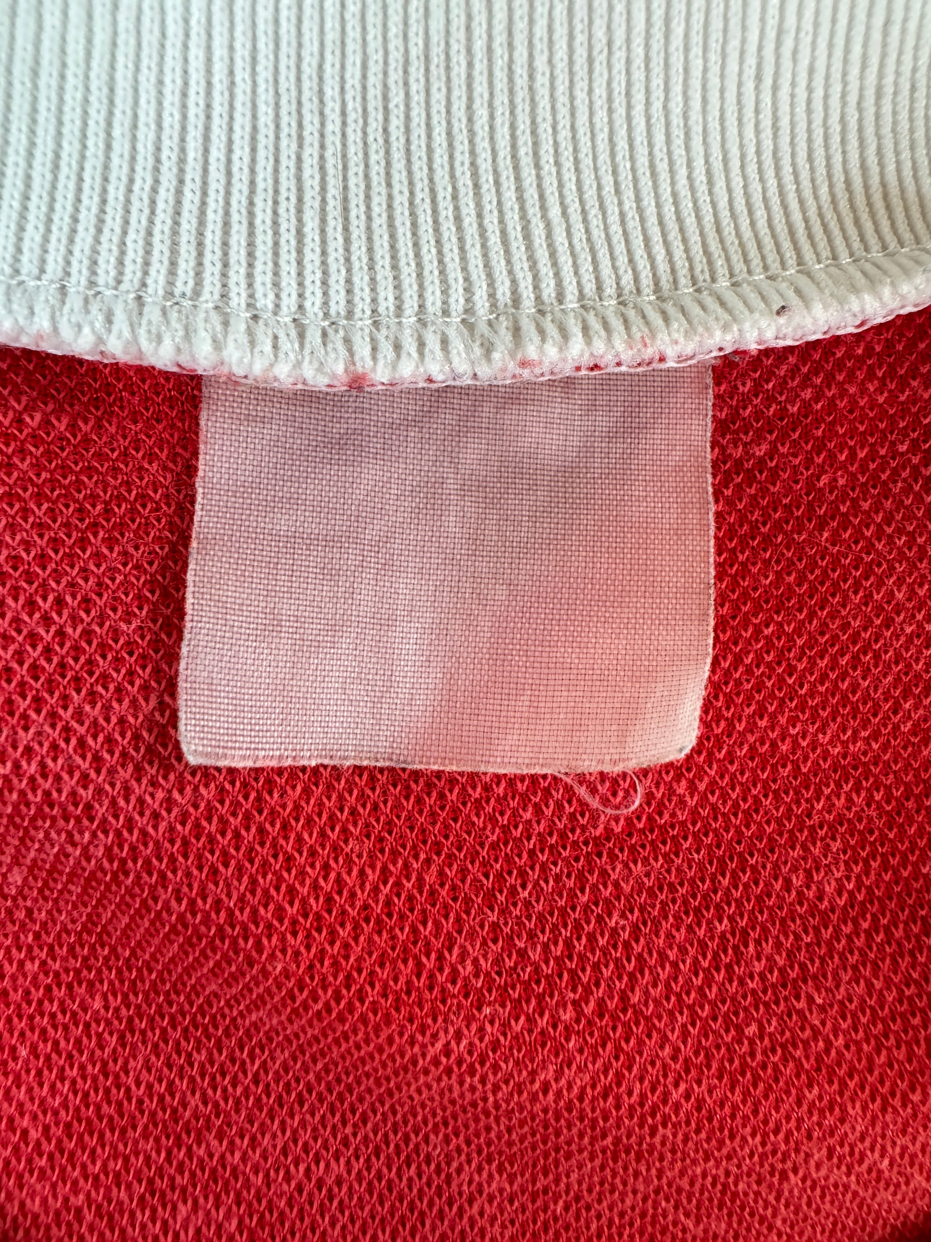 Vintage Trikot Langarm "Herbstmeister 1990" Herlitz Rot M-L