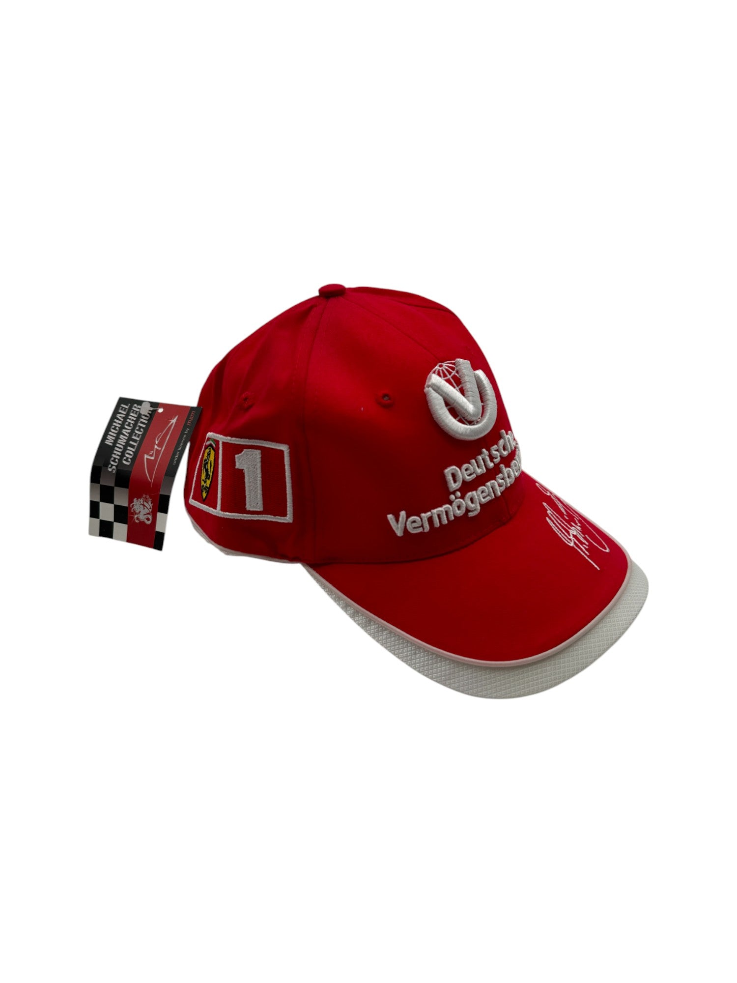 Michael Schumacher Cap 2005 DVAG Ferrari Sponser Formula 1 Deadstock Neu Mit Etikett Rot One Size - RareRags