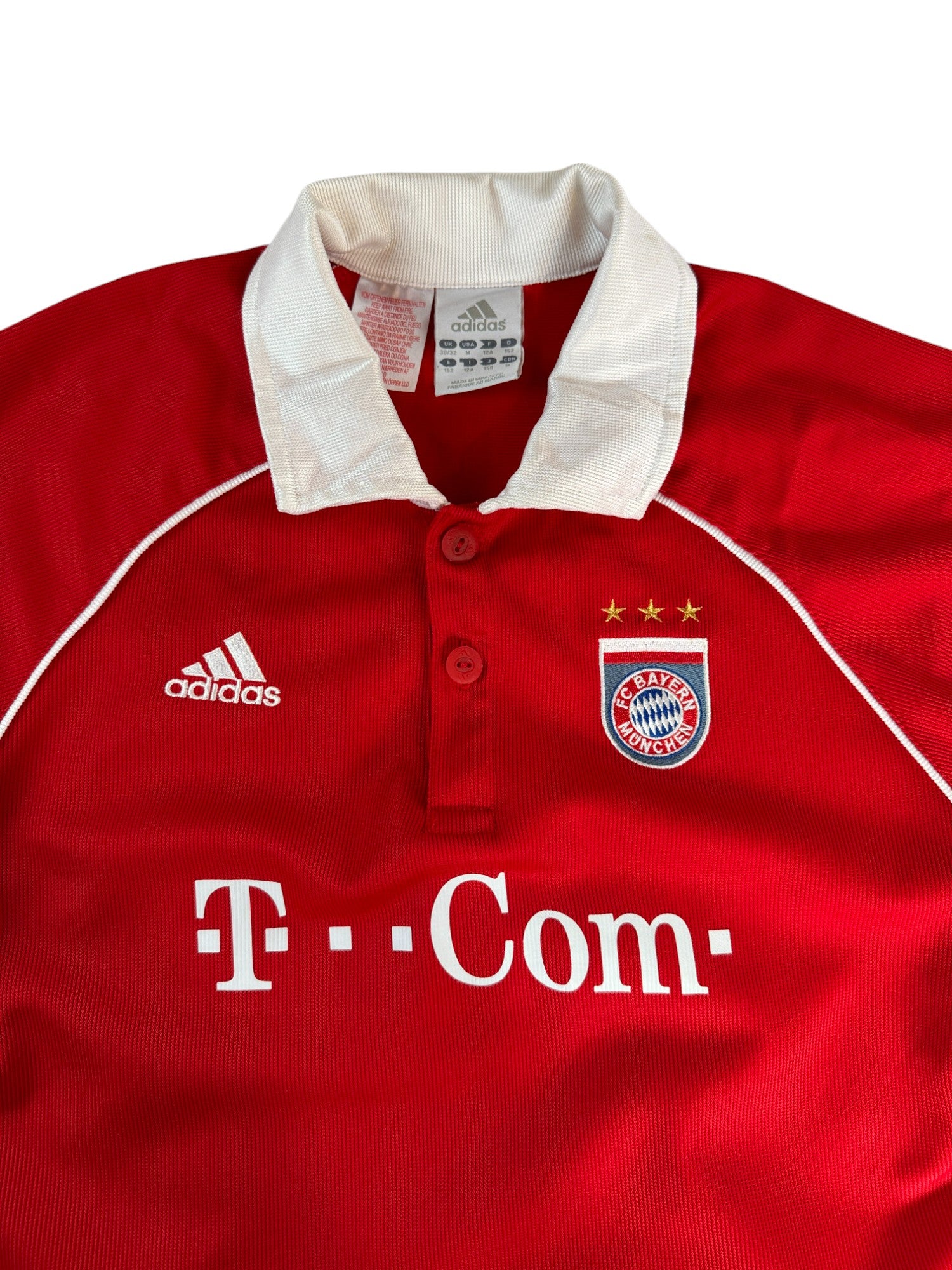 Adidas Trikot FC Bayern T-Com 2005/06 Rot Kinder 152