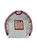 Vintage Adidas Trikot 80s "Bild" Made In Yugoslavia Weiß Rot 7/8 L
