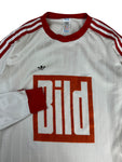Vintage Adidas Trikot 80s "Bild" Made In Yugoslavia Weiß Rot 7/8 L