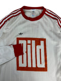 Vintage Adidas Trikot 80s "Bild" Made In Yugoslavia Weiß Rot 7/8 L