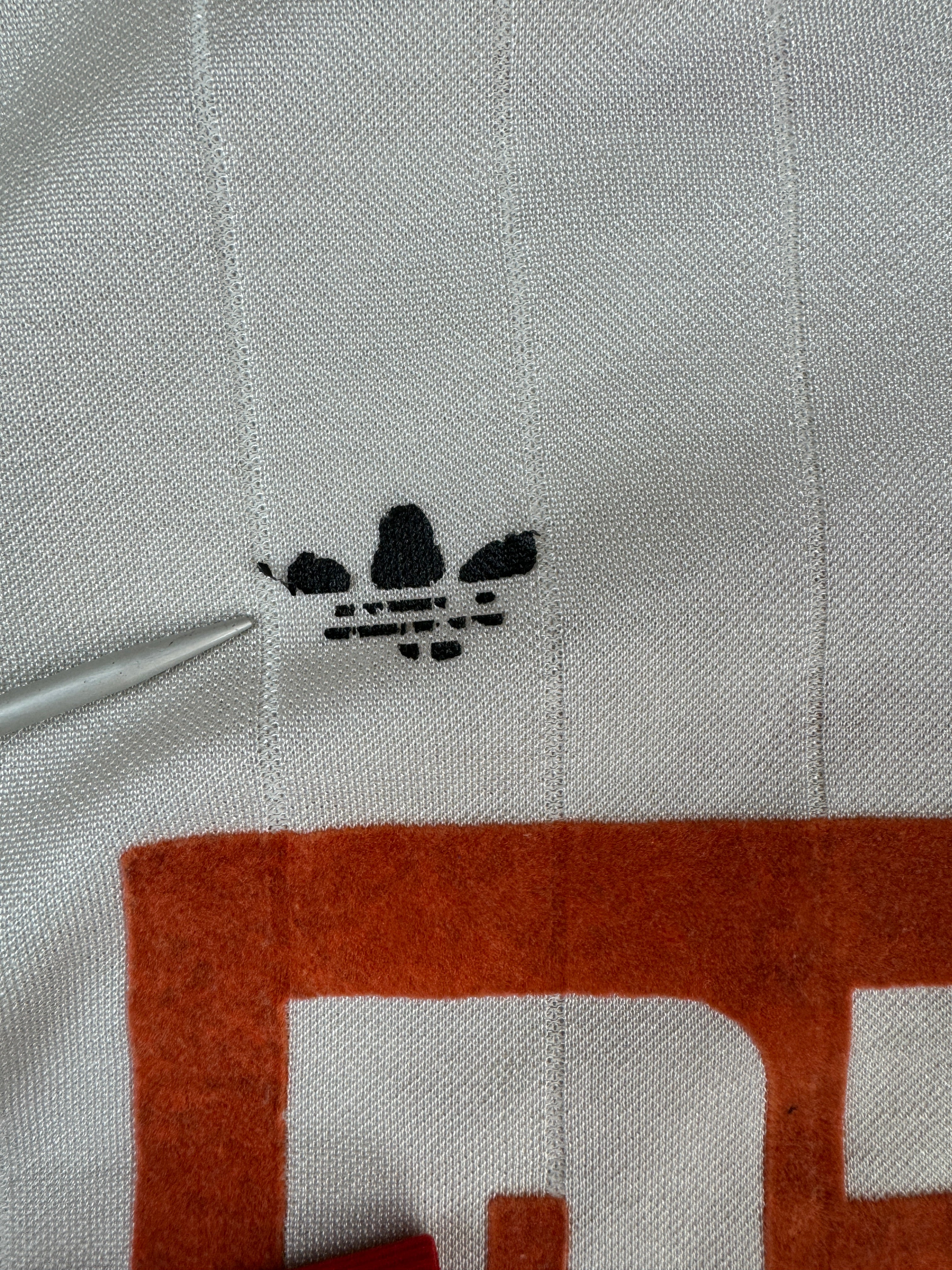 Vintage Adidas Trikot 80s "Bild" Made In Yugoslavia Weiß Rot 7/8 L