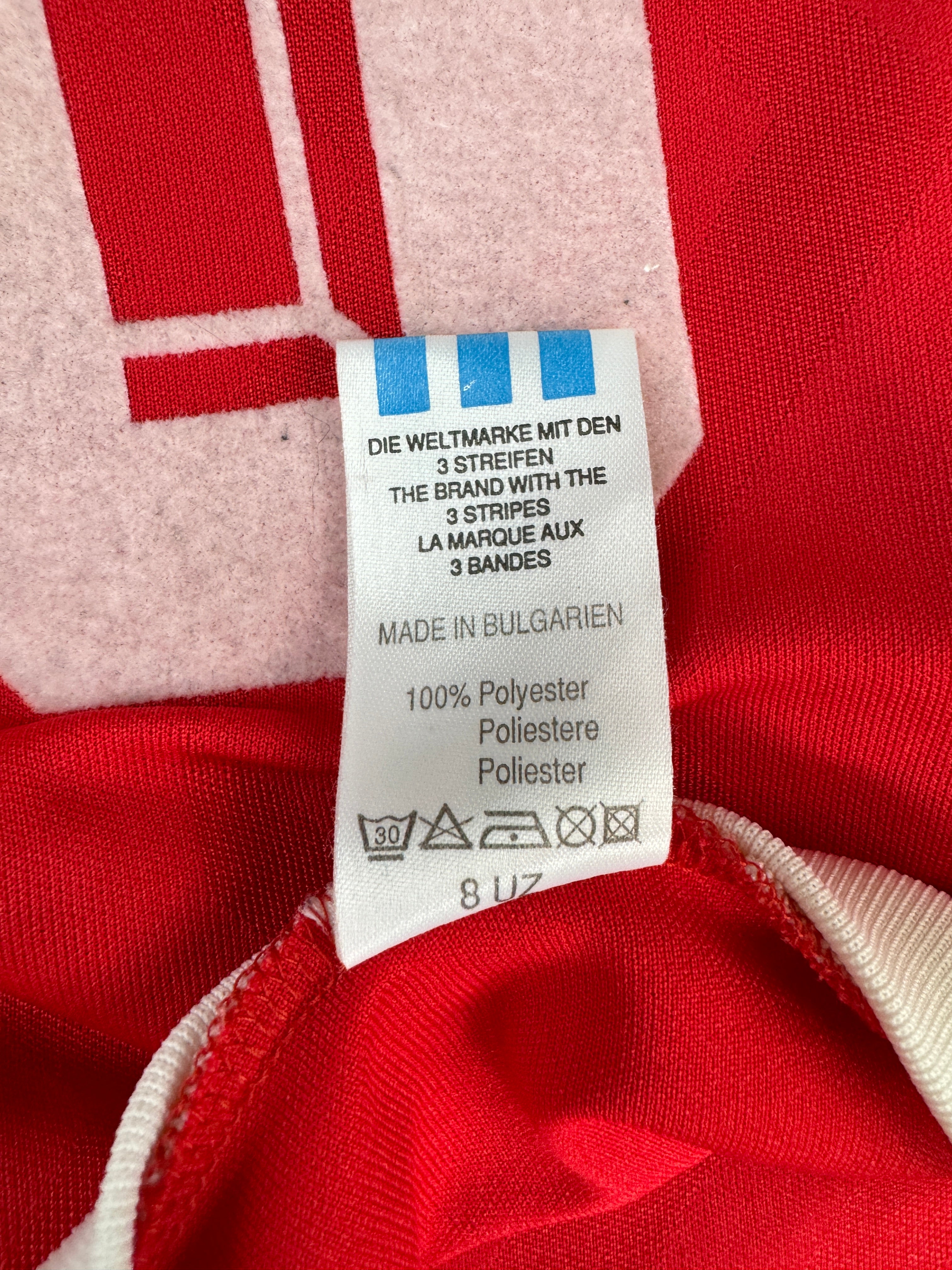 Vintage Adidas Trikot Langarm 80s #10 Made In Bulgarien Rot XL
