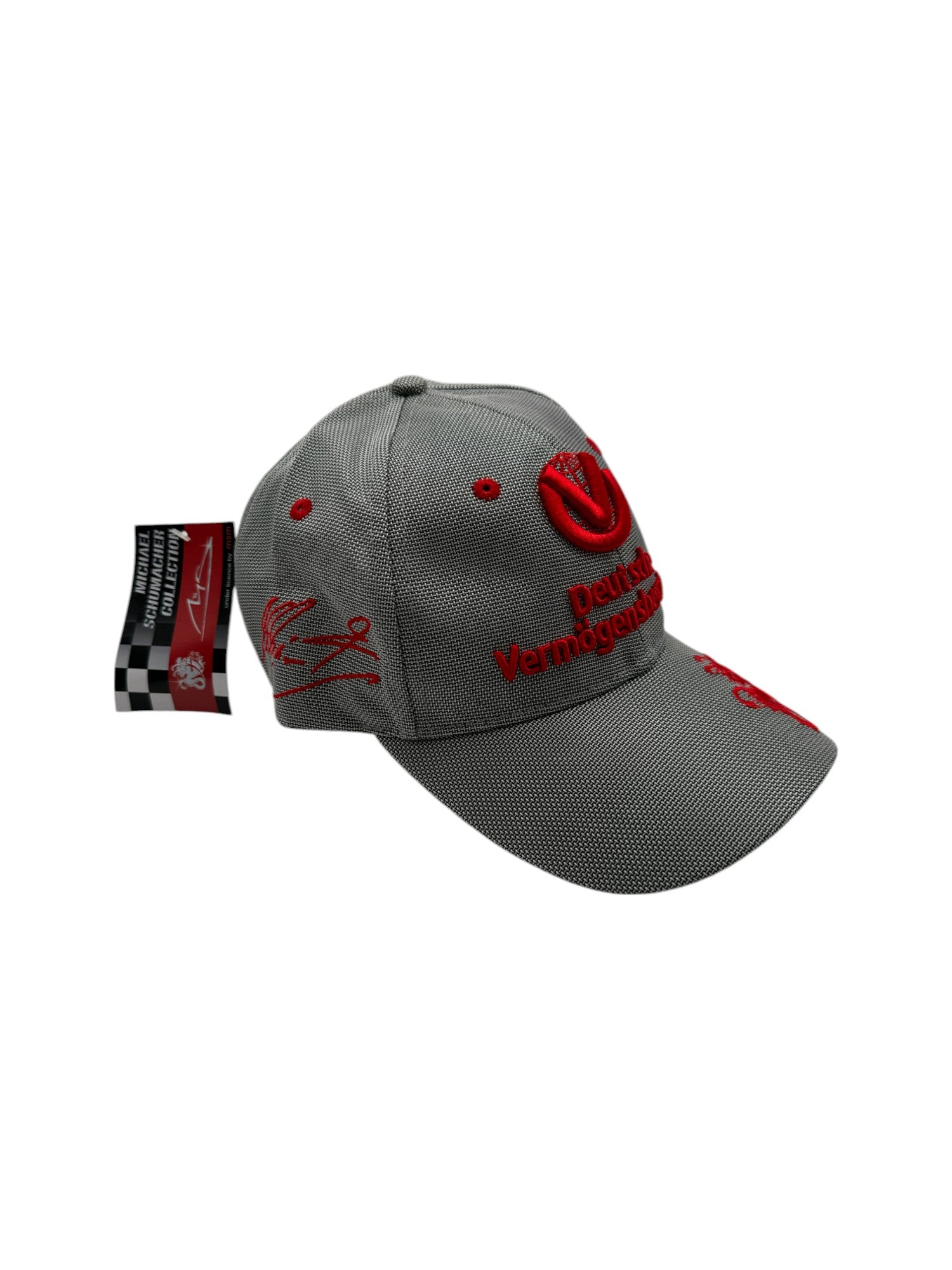 Michael Schumacher Cap 2010 Formel 1 #3 DAVG Silber Rot Deadstock Neu Mit Etikett One Size - RareRags