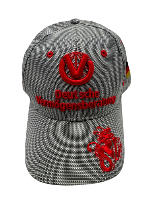 Michael Schumacher Cap 2010 Formel 1 #3 DAVG Silber Rot Deadstock Neu Mit Etikett One Size