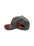 Michael Schumacher Cap 2010 Formel 1 #3 DAVG Silber Rot Deadstock Neu Mit Etikett One Size