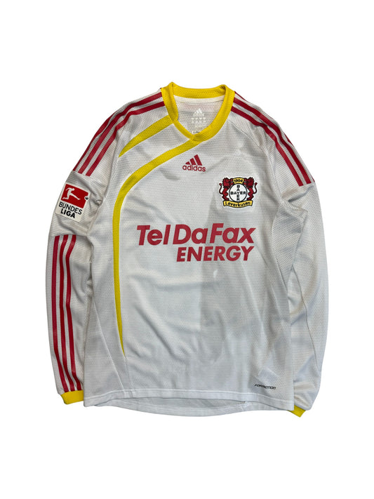 2009/10 Adidas Formotion Langarm Trikot Player Issued Bayer Leverkusen Sidney Sam Weiß M