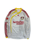 2009/10 Adidas Formotion Langarm Trikot Player Issued Bayer Leverkusen Sidney Sam Weiß M