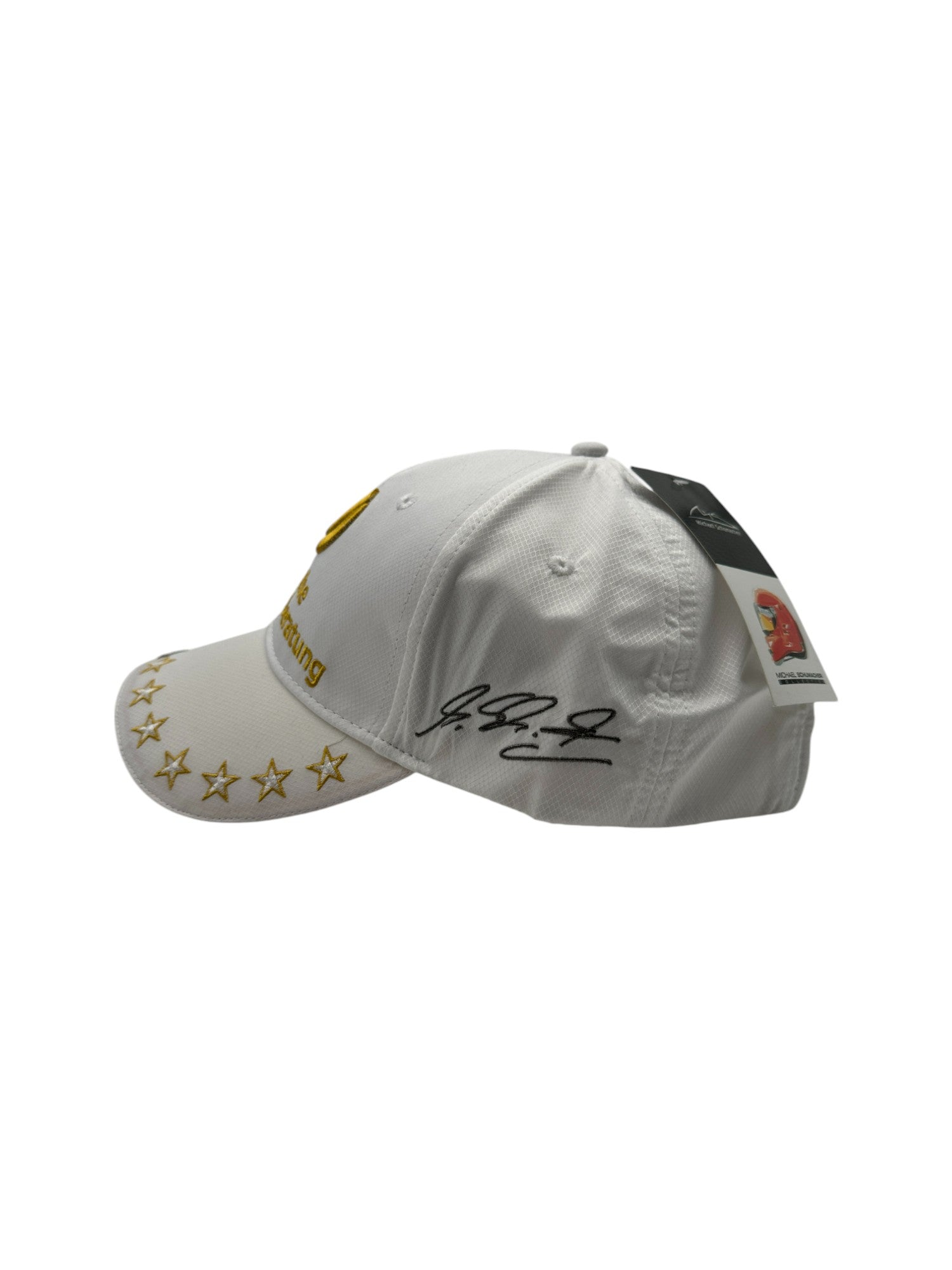 Michael Schuhmacher Cap 2013 F1 Deadstock Neu Mit Etikett DAVG Formel 1 Weiß Gold One Size - RareRags