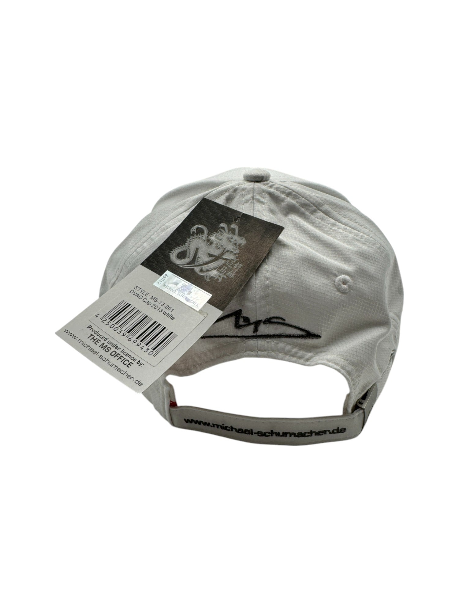 Michael Schuhmacher Cap 2013 F1 Deadstock Neu Mit Etikett DAVG Formel 1 Weiß Gold One Size - RareRags